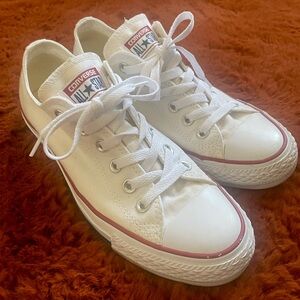 White Converse All Stars W: 8 M: 6